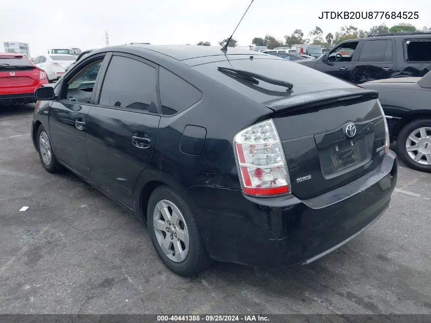 2007 Toyota Prius VIN: JTDKB20U877684525 Lot: 40441385