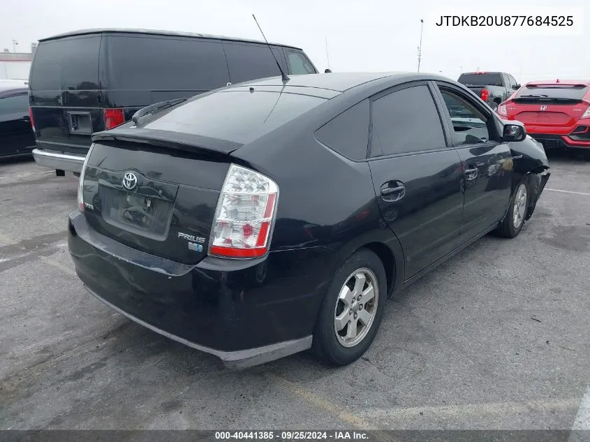 2007 Toyota Prius VIN: JTDKB20U877684525 Lot: 40441385