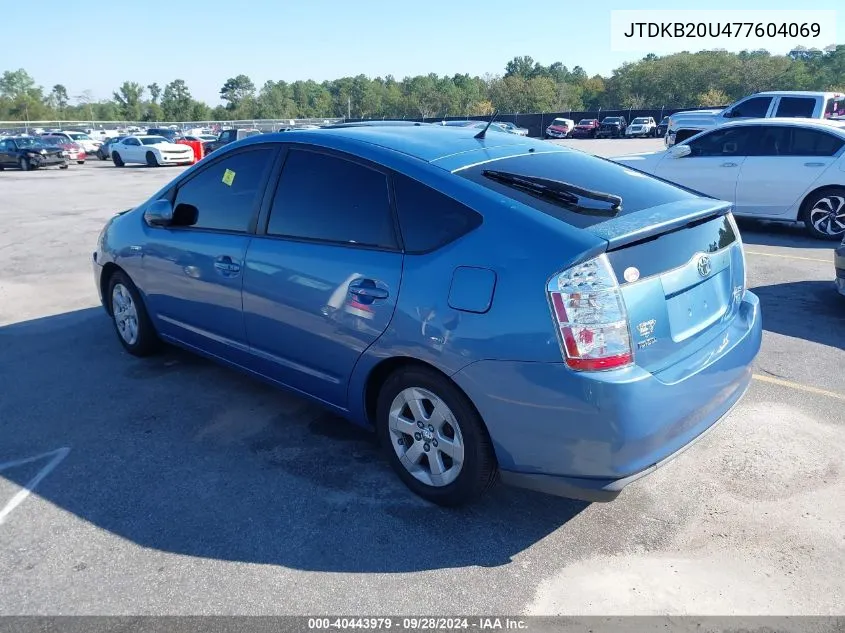 2007 Toyota Prius VIN: JTDKB20U477604069 Lot: 40443979