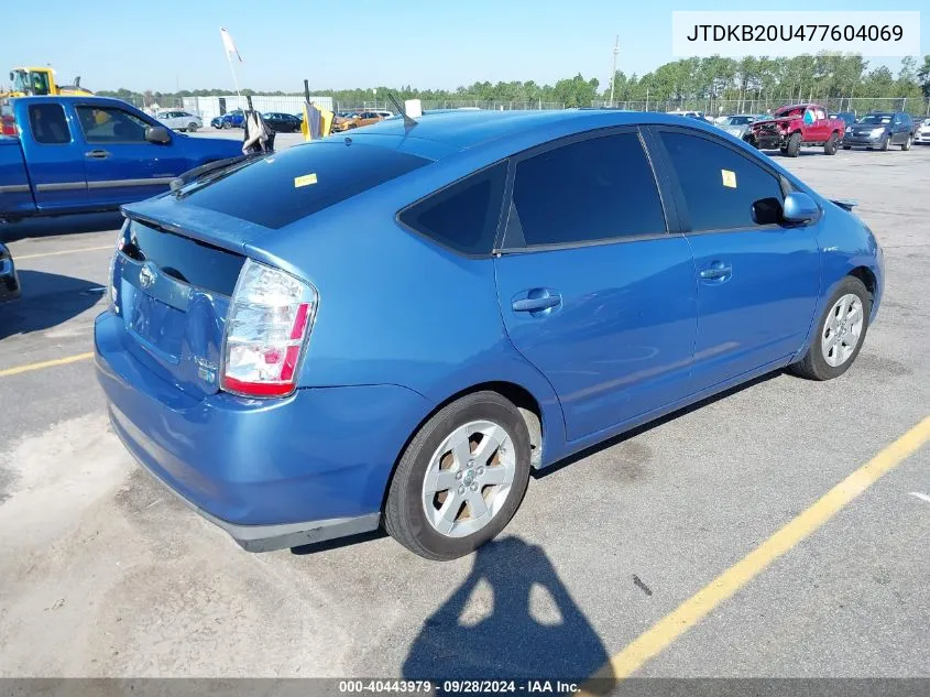 2007 Toyota Prius VIN: JTDKB20U477604069 Lot: 40443979