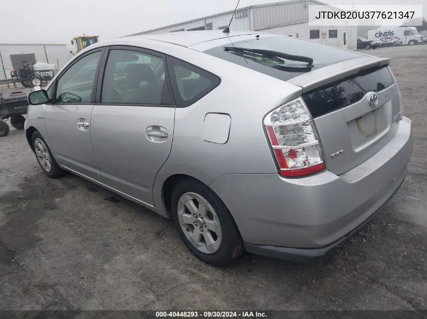 2007 Toyota Prius VIN: JTDKB20U377621347 Lot: 40448293