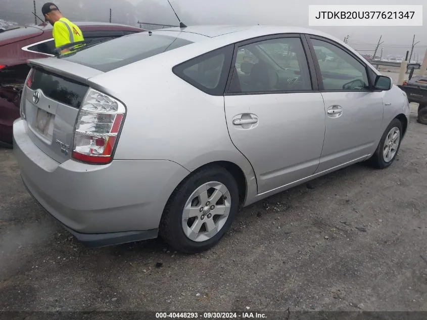 2007 Toyota Prius VIN: JTDKB20U377621347 Lot: 40448293