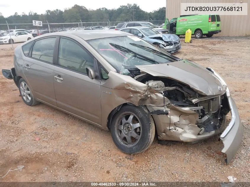 2007 Toyota Prius VIN: JTDKB20U377668121 Lot: 40462533