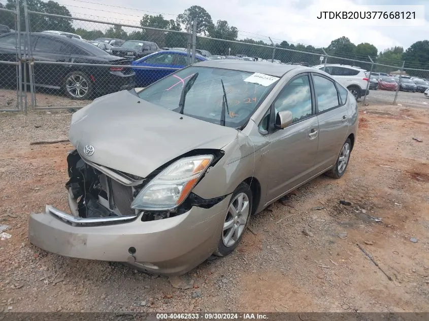 2007 Toyota Prius VIN: JTDKB20U377668121 Lot: 40462533