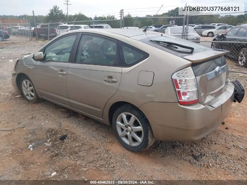 2007 Toyota Prius VIN: JTDKB20U377668121 Lot: 40462533