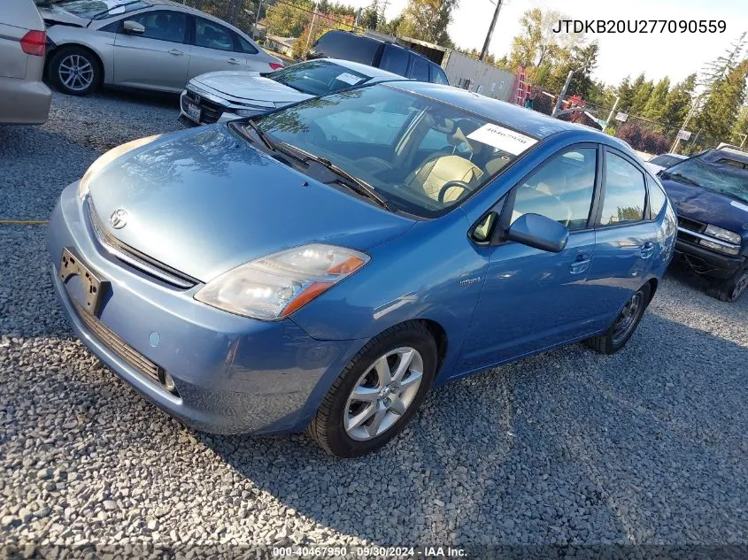 2007 Toyota Prius Touring VIN: JTDKB20U277090559 Lot: 40467950