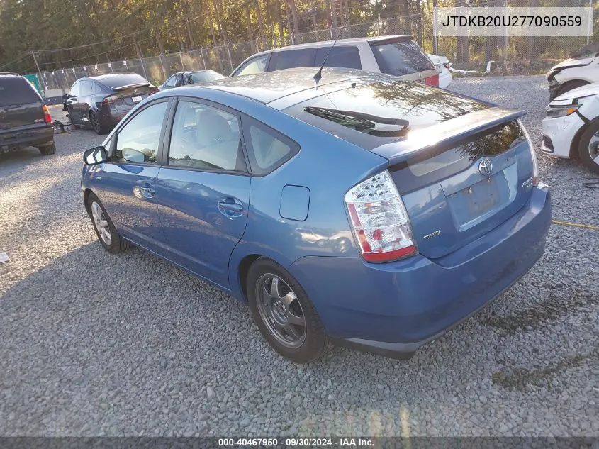 2007 Toyota Prius Touring VIN: JTDKB20U277090559 Lot: 40467950