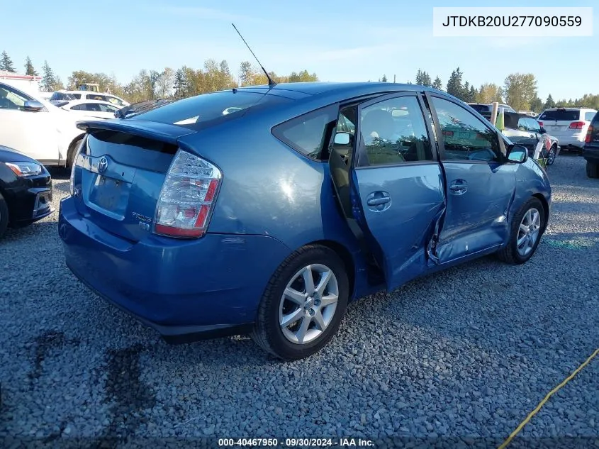 2007 Toyota Prius Touring VIN: JTDKB20U277090559 Lot: 40467950