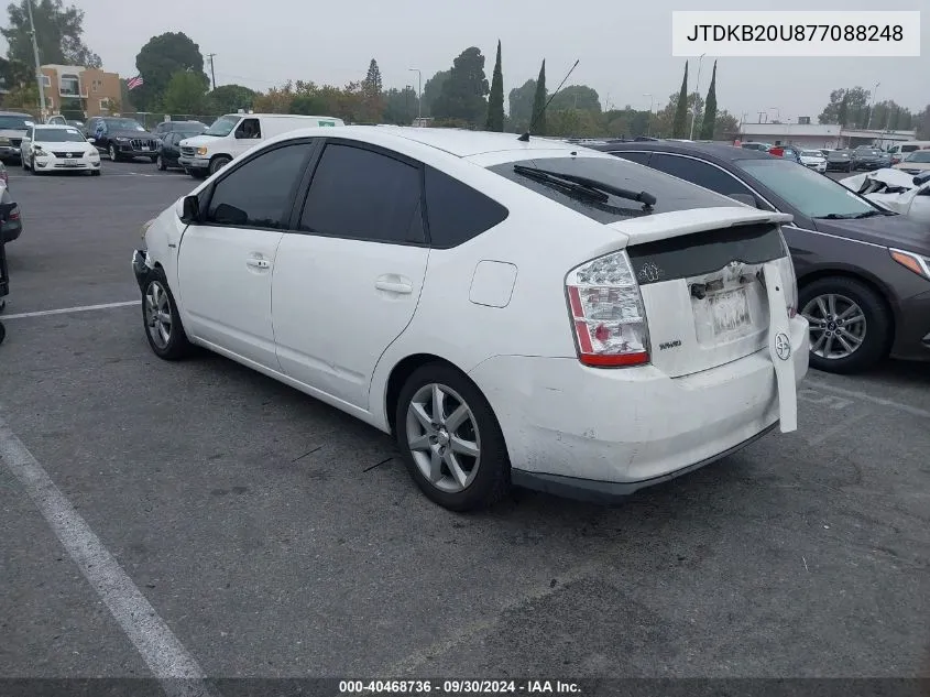 JTDKB20U877088248 2007 Toyota Prius Touring