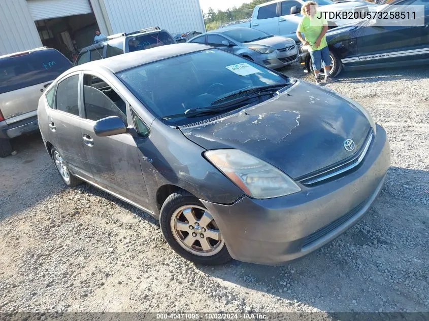 2007 Toyota Prius VIN: JTDKB20U573258511 Lot: 40471095