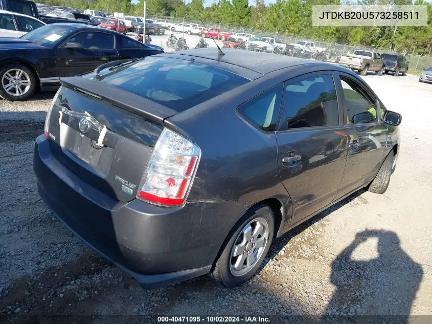 2007 Toyota Prius VIN: JTDKB20U573258511 Lot: 40471095