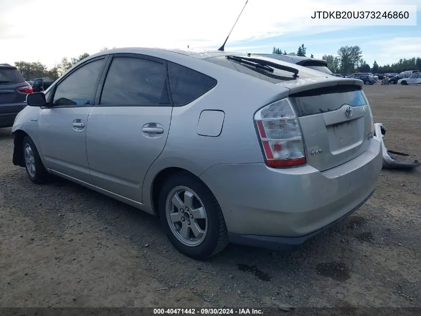 2007 Toyota Prius VIN: JTDKB20U373246860 Lot: 40471442