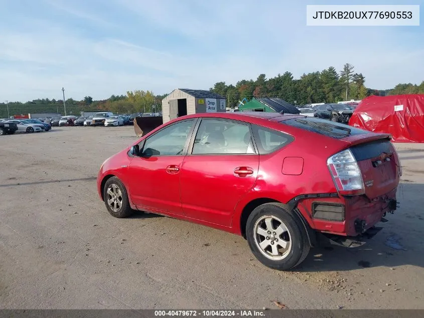 2007 Toyota Prius VIN: JTDKB20UX77690553 Lot: 40479672