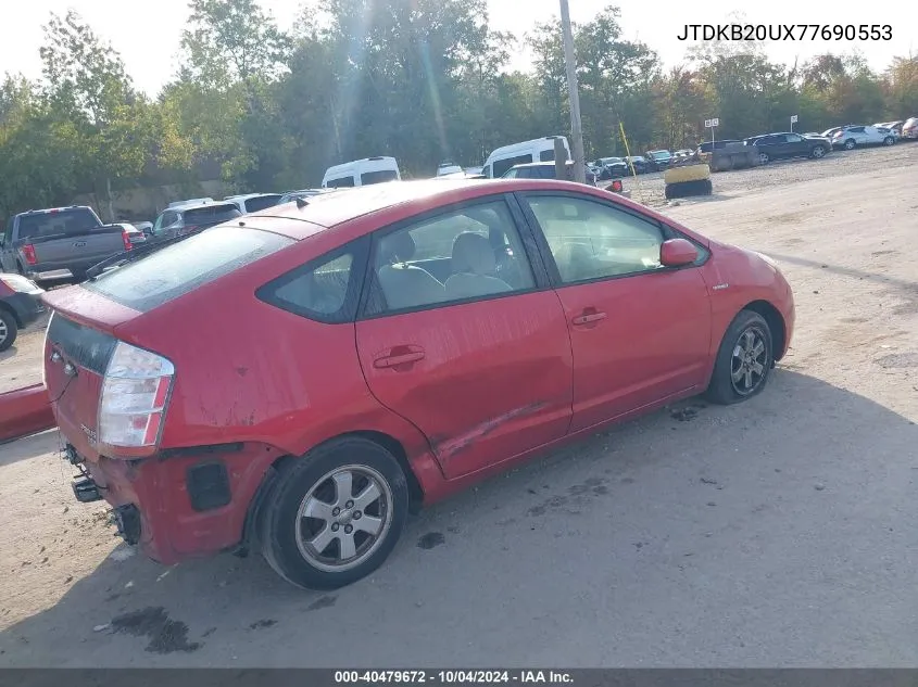 2007 Toyota Prius VIN: JTDKB20UX77690553 Lot: 40479672