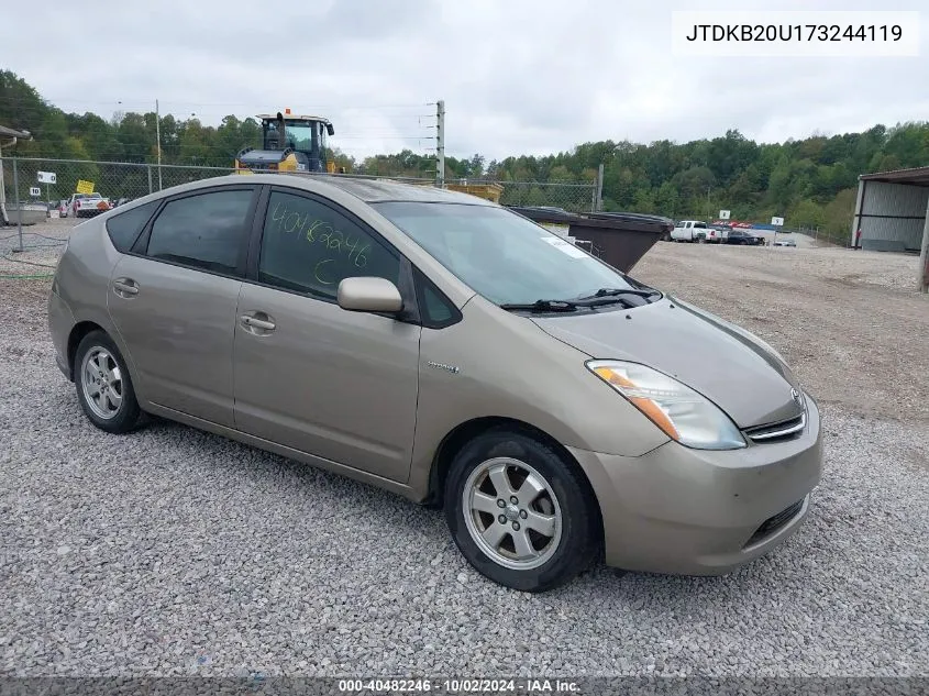 2007 Toyota Prius Base (Cvt-E) VIN: JTDKB20U173244119 Lot: 40482246