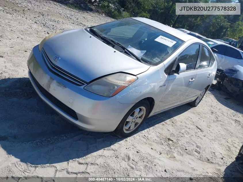 2007 Toyota Prius Base (Cvt-E) VIN: JTDKB20U277578328 Lot: 40487140