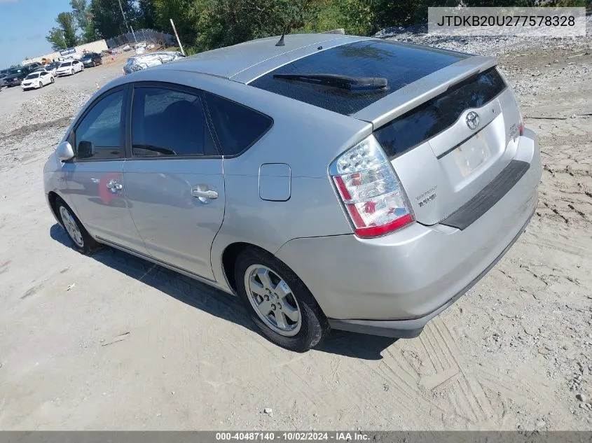 2007 Toyota Prius Base (Cvt-E) VIN: JTDKB20U277578328 Lot: 40487140