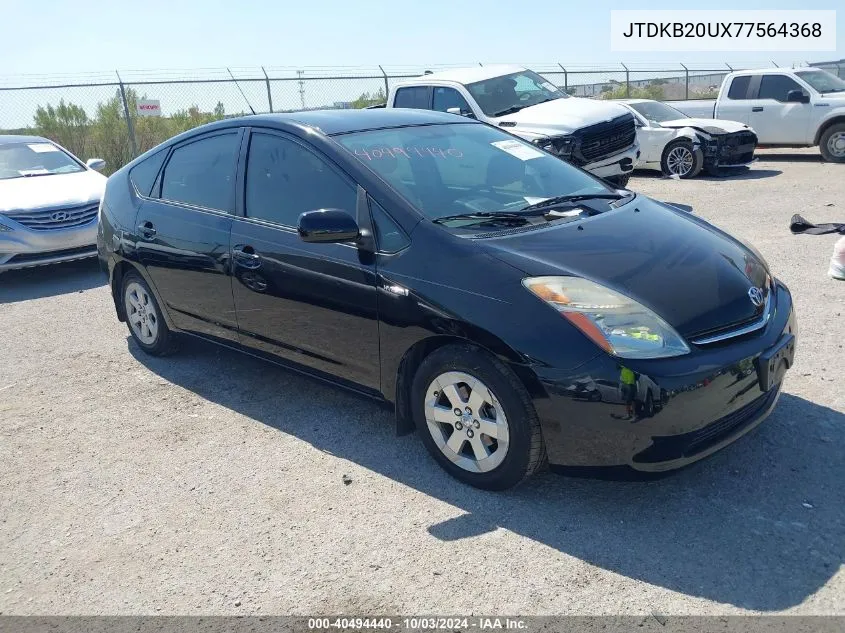 2007 Toyota Prius VIN: JTDKB20UX77564368 Lot: 40494440