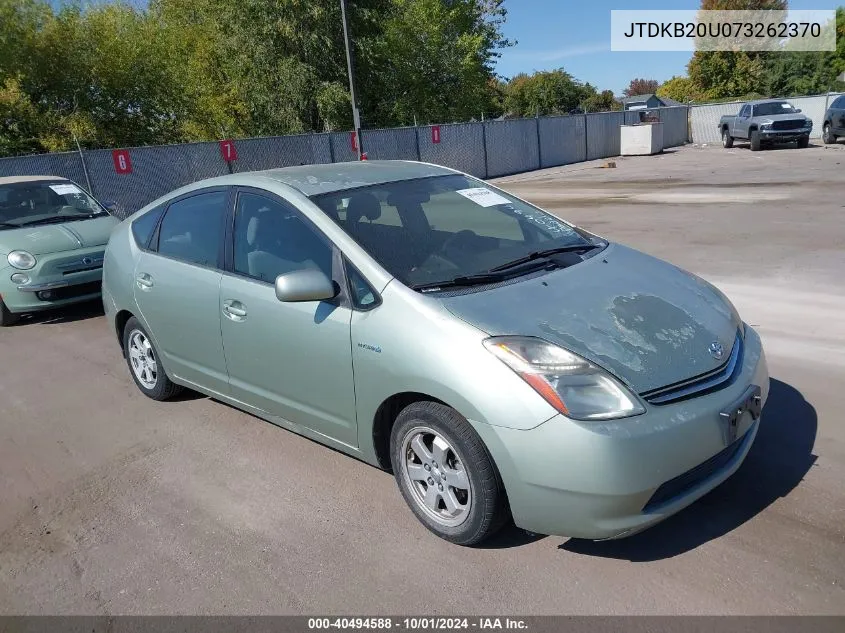 2007 Toyota Prius Base (Cvt-E) VIN: JTDKB20U073262370 Lot: 40494588