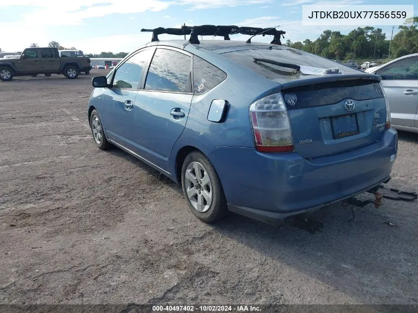 2007 Toyota Prius Base (Cvt-E) VIN: JTDKB20UX77556559 Lot: 40497402