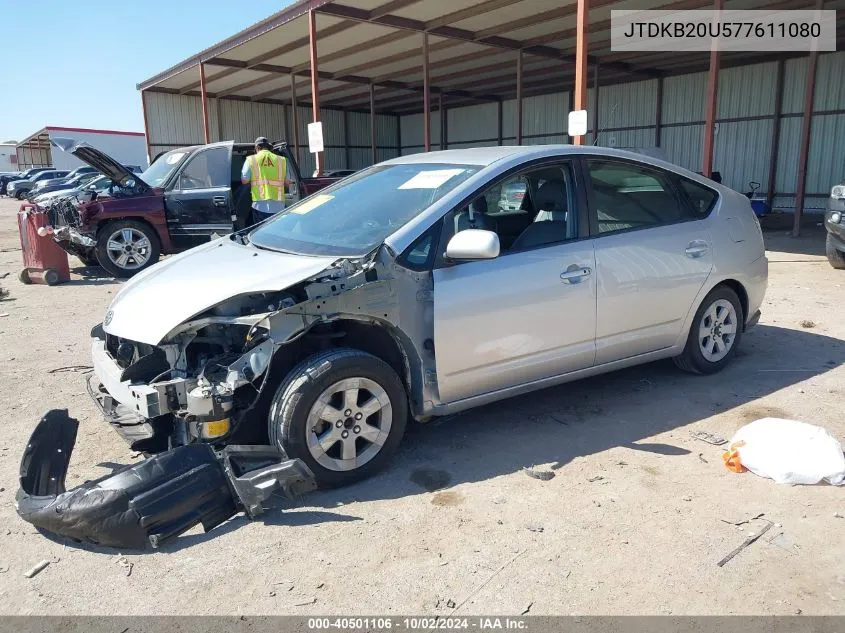 2007 Toyota Prius VIN: JTDKB20U577611080 Lot: 40501106