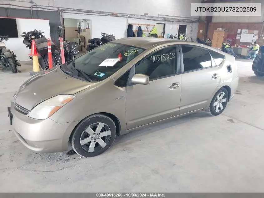 2007 Toyota Prius Base (Cvt-E) VIN: JTDKB20U273202509 Lot: 40515265