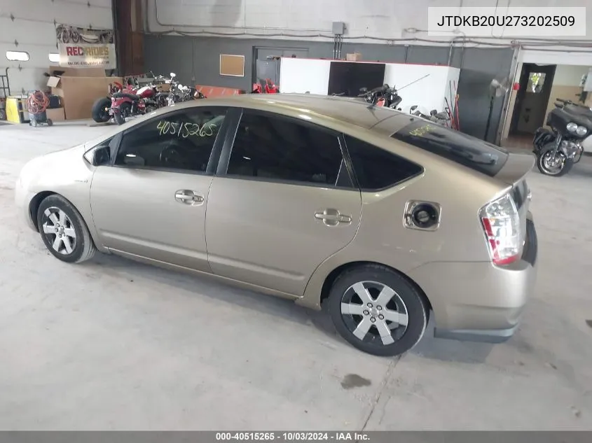 2007 Toyota Prius Base (Cvt-E) VIN: JTDKB20U273202509 Lot: 40515265