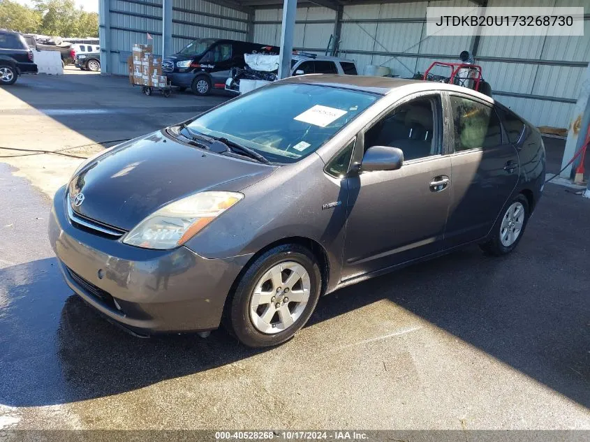 2007 Toyota Prius VIN: JTDKB20U173268730 Lot: 40528268