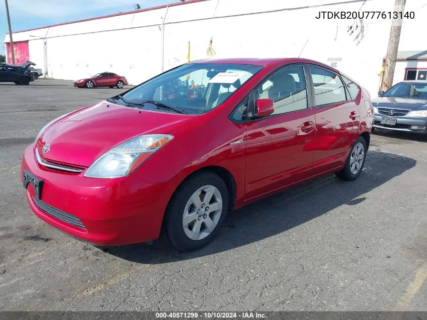 JTDKB20U777613140 2007 Toyota Prius