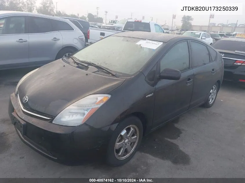 2007 Toyota Prius Base (Cvt-E) VIN: JTDKB20U173250339 Lot: 40574162