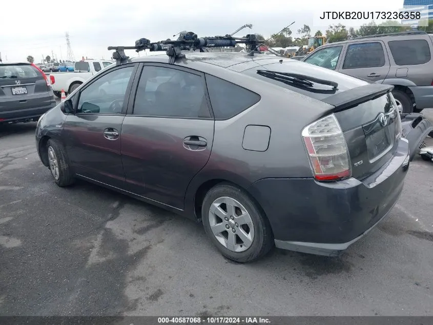 2007 Toyota Prius Base (Cvt-E) VIN: JTDKB20U173236358 Lot: 40587068