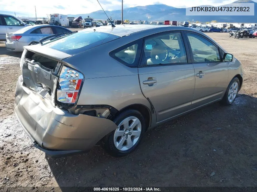 2007 Toyota Prius VIN: JTDKB20U473272822 Lot: 40616325