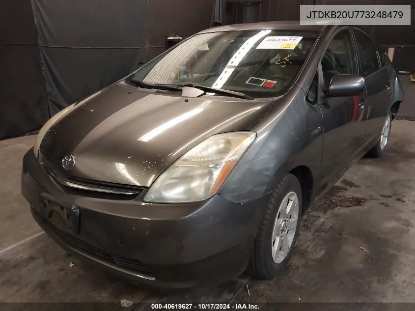 2007 Toyota Prius Base (Cvt-E) VIN: JTDKB20U773248479 Lot: 40619627