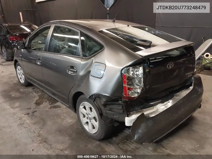 2007 Toyota Prius Base (Cvt-E) VIN: JTDKB20U773248479 Lot: 40619627