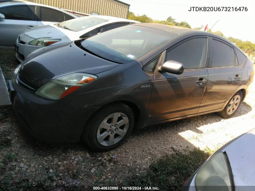 2007 Toyota Prius VIN: JTDKB20U673216476 Lot: 40632890