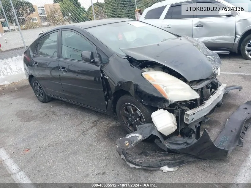 2007 Toyota Prius VIN: JTDKB20U277624336 Lot: 40635512