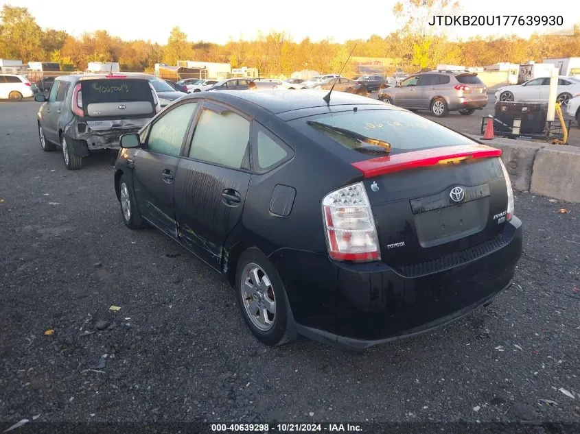 2007 Toyota Prius VIN: JTDKB20U177639930 Lot: 40639298