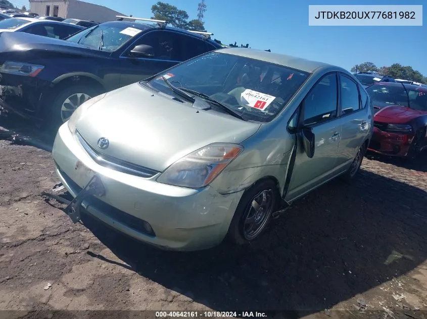 2007 Toyota Prius Touring VIN: JTDKB20UX77681982 Lot: 40642161