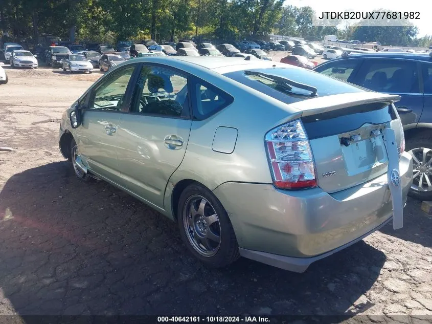 2007 Toyota Prius Touring VIN: JTDKB20UX77681982 Lot: 40642161