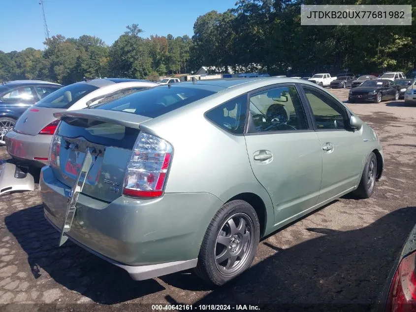 2007 Toyota Prius Touring VIN: JTDKB20UX77681982 Lot: 40642161