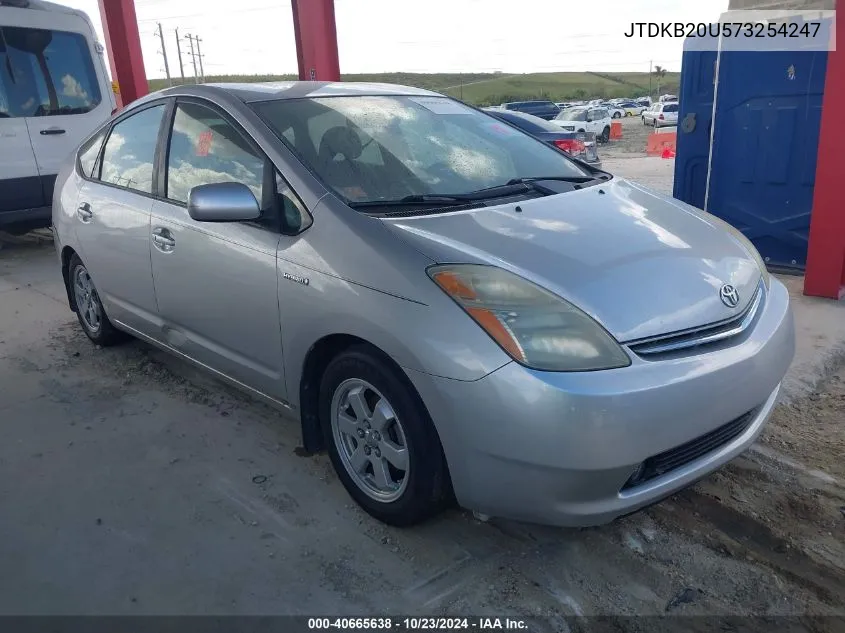 2007 Toyota Prius VIN: JTDKB20U573254247 Lot: 40665638