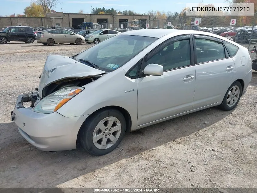 JTDKB20U677671210 2007 Toyota Prius