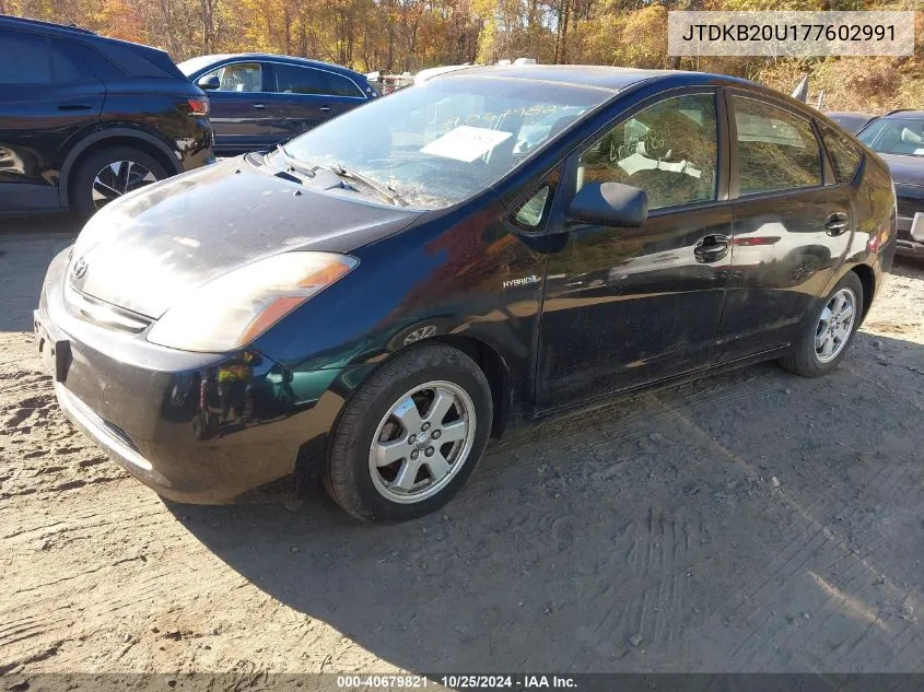 2007 Toyota Prius VIN: JTDKB20U177602991 Lot: 40679821