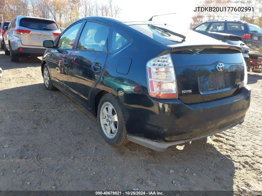 2007 Toyota Prius VIN: JTDKB20U177602991 Lot: 40679821