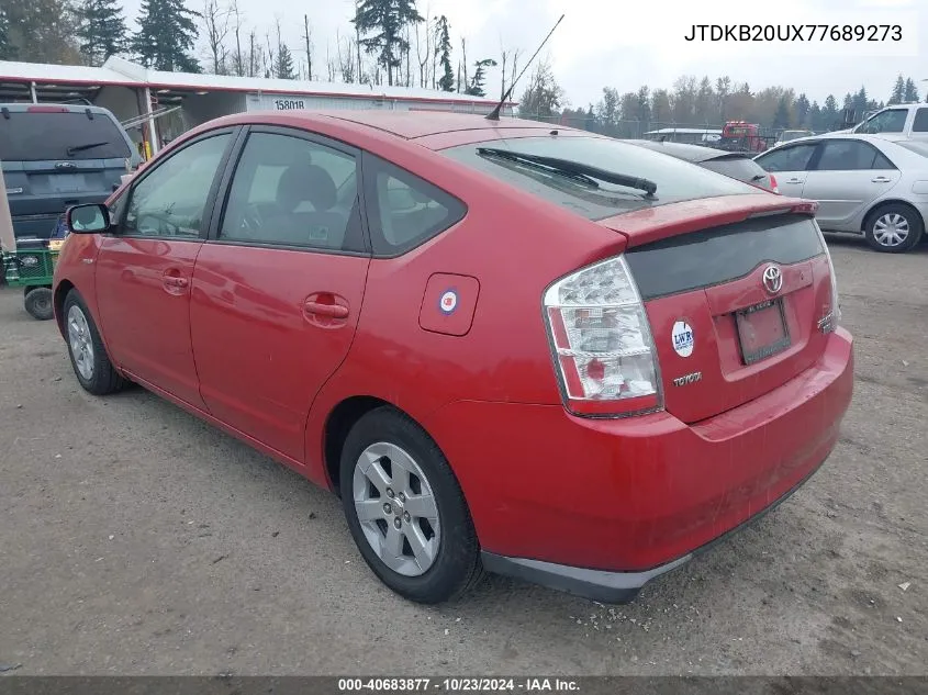 2007 Toyota Prius VIN: JTDKB20UX77689273 Lot: 40683877