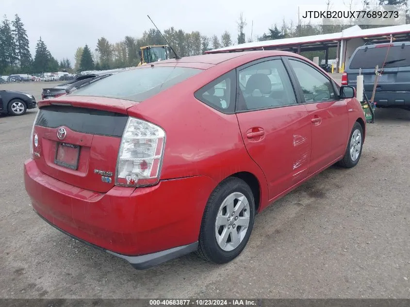 2007 Toyota Prius VIN: JTDKB20UX77689273 Lot: 40683877