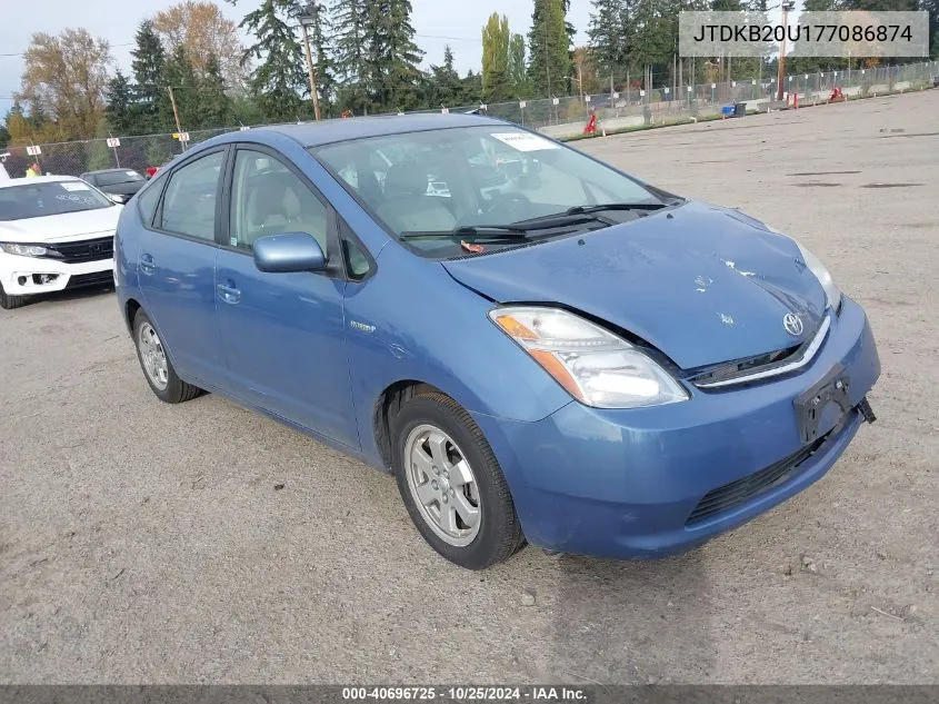 2007 Toyota Prius VIN: JTDKB20U177086874 Lot: 40696725