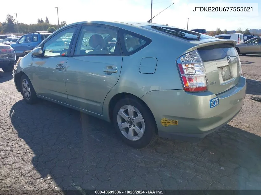 2007 Toyota Prius VIN: JTDKB20U677555621 Lot: 40699506