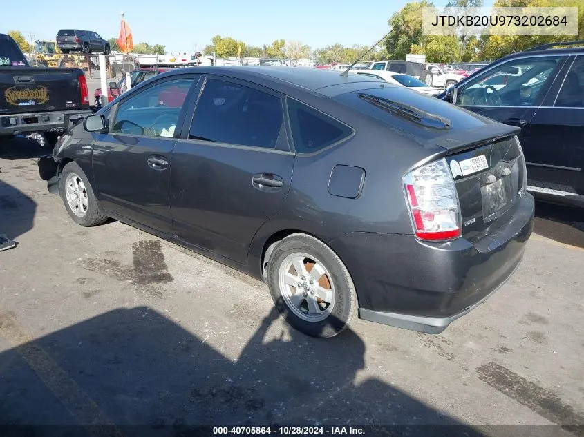 2007 Toyota Prius VIN: JTDKB20U973202684 Lot: 40705864