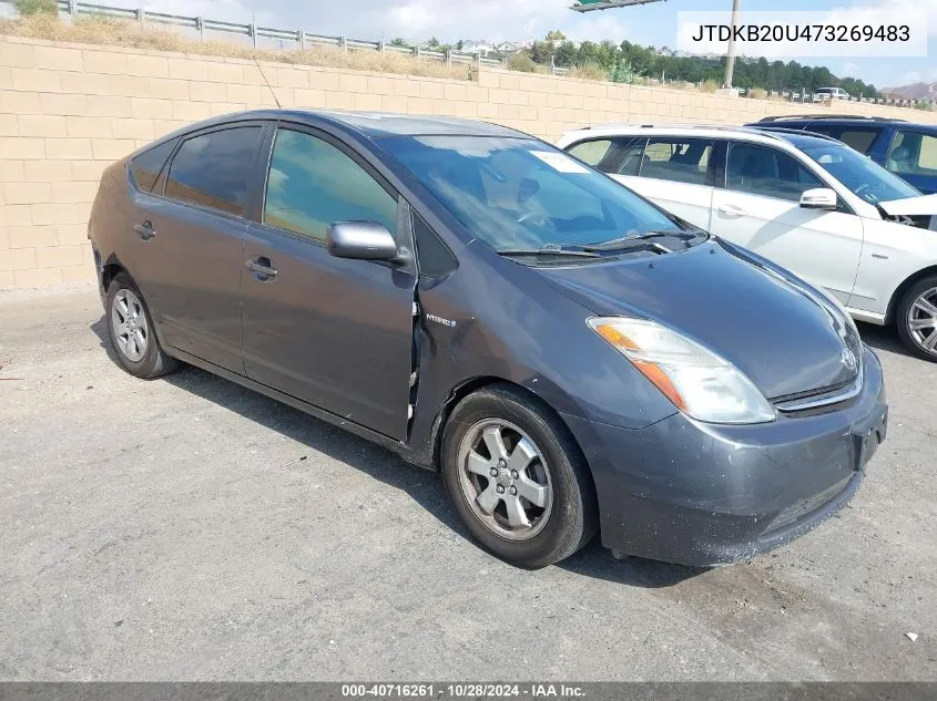 2007 Toyota Prius VIN: JTDKB20U473269483 Lot: 40716261